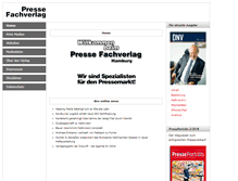 Tablet Screenshot of presse-fachverlag.de